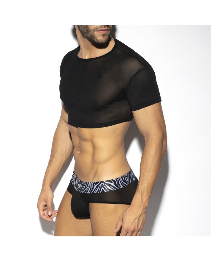 ES Collection Crop Top de plasă TS293