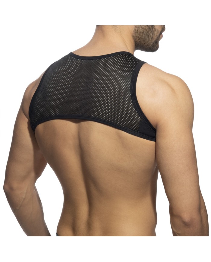 Addicted Crop top din plasă cu fermoar AD998