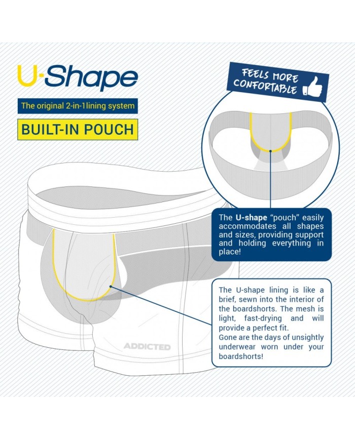 Addicted Șort de înot Curcubeu ADS197