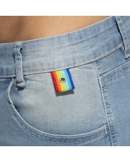 Addicted Pantaloni scurți cu panglică curcubeu AD991