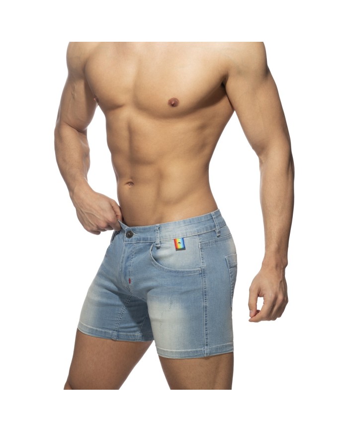 Addicted Pantaloni scurți cu panglică curcubeu AD991 Addicted Pantaloni scurți cu panglică curcubeu AD991