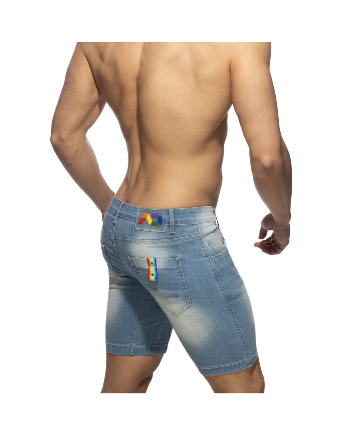 Addicted Bermude cu panglică curcubeu AD990 Addicted Bermude cu panglică curcubeu AD990