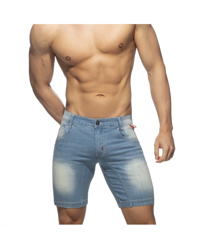 Addicted Bermude cu panglică curcubeu AD990 Addicted Bermude cu panglică curcubeu AD990