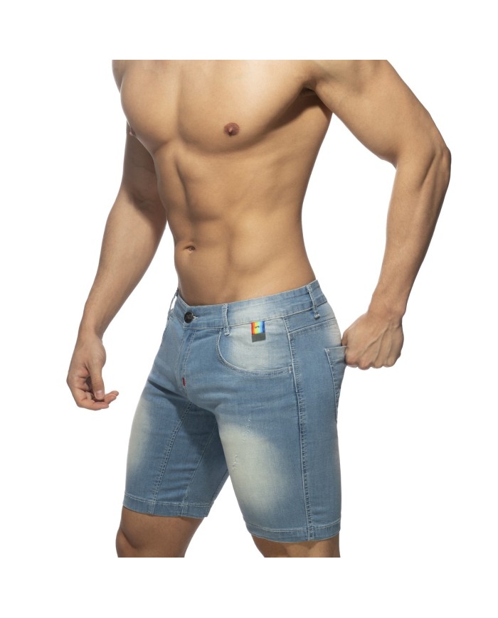 Addicted Bermude cu panglică curcubeu AD990 Addicted Bermude cu panglică curcubeu AD990