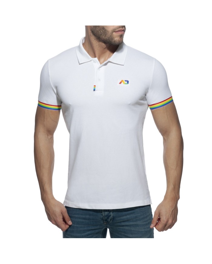 Addicted Tricou polo curcubeu AD960