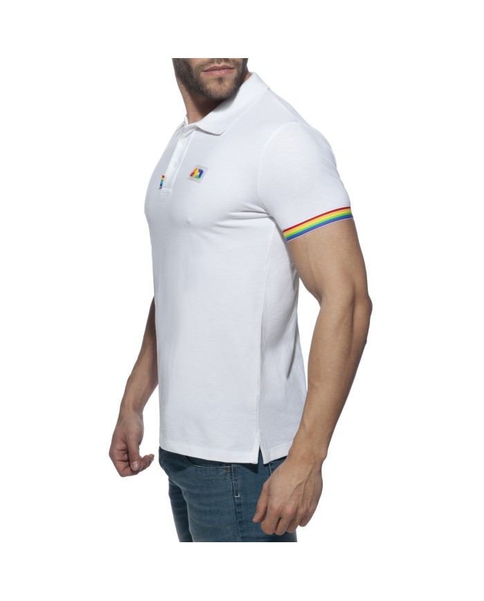 Addicted Tricou polo curcubeu AD960