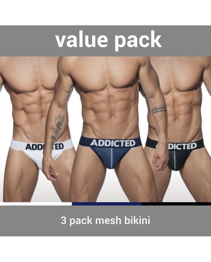 Bikini de Plasă Push Up 3 Perechi Addicted AD679P