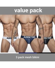 Bikini de Plasă Push Up 3 Perechi Addicted AD679P