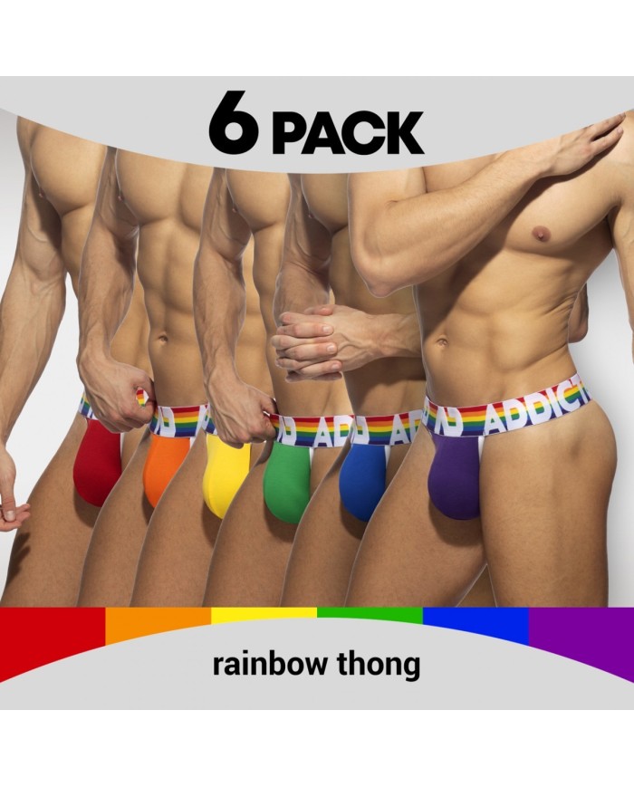 Tanga Curcubeu 6 Perechi Addicted AD1145
