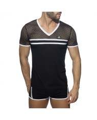 Tricou din Plasă cu Dungi Addicted ADF166