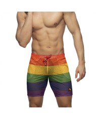 Pantaloni Scurți din Plasă Curcubeu Addicted AD1168